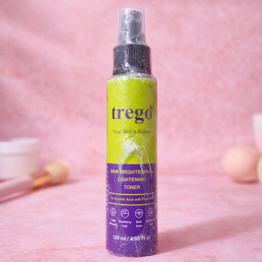 Trego Skin Brightening & Lightening Toner – 7% Glycolic Acid Face & Body Toner | 120ml