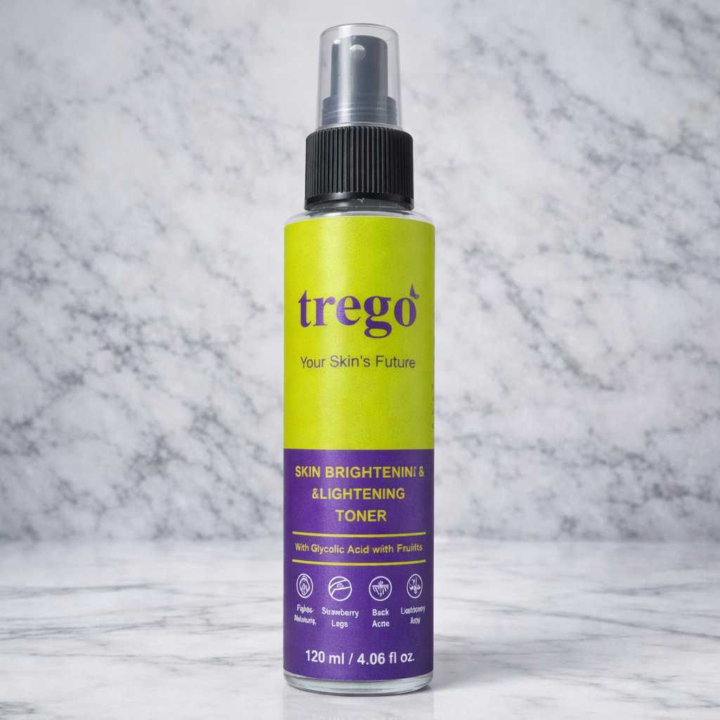 Trego Skin Brightening & Lightening Toner – 7% Glycolic Acid Face & Body Toner | 120ml